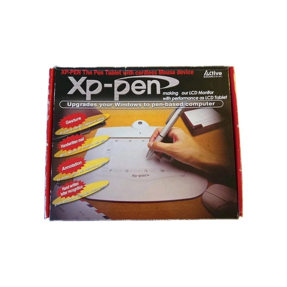Vintage P-Active XP-Pen Graphic Pen Tablet + Cordless Mouse Stylus XP-5550A PC